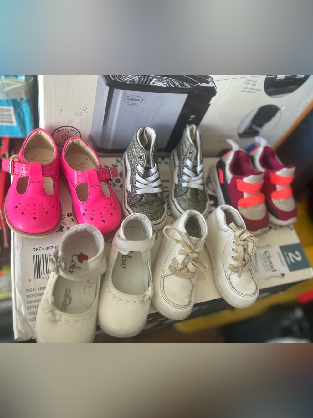 Clark’s Kids Hot Pink T-Strap Mary Jane Shoes plus more shoes bundle!!!!